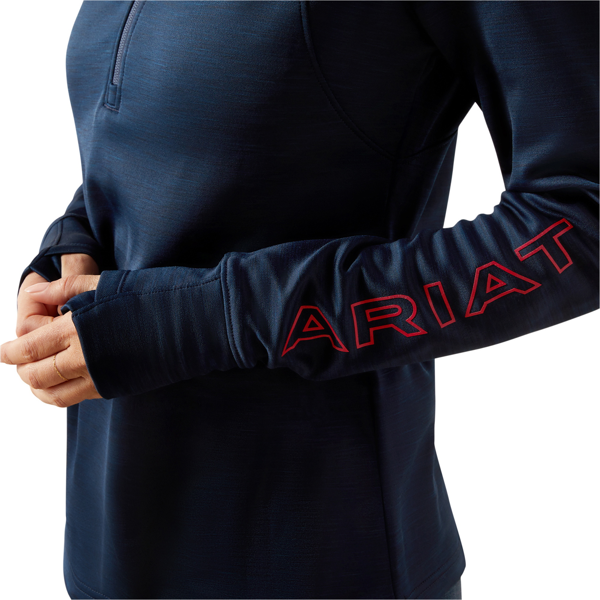 2025 Ariat Womens Team EQ 1/2 Zip Pullover 10062371 - Navy